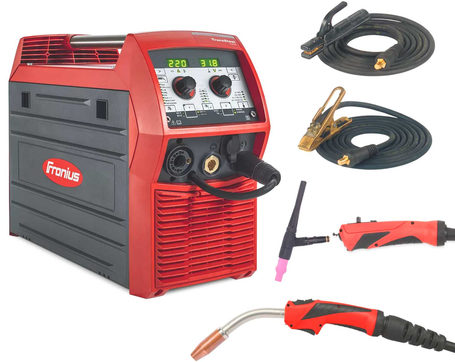 Fronius TransSteel 2200 Set Plus – Soldadora Multiproceso Inverter 3-en-1